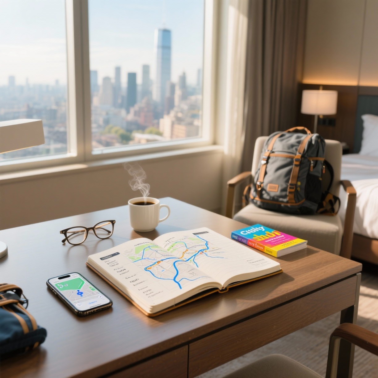 Planejamento Diário de Viagem: rotas eficientes sem correria