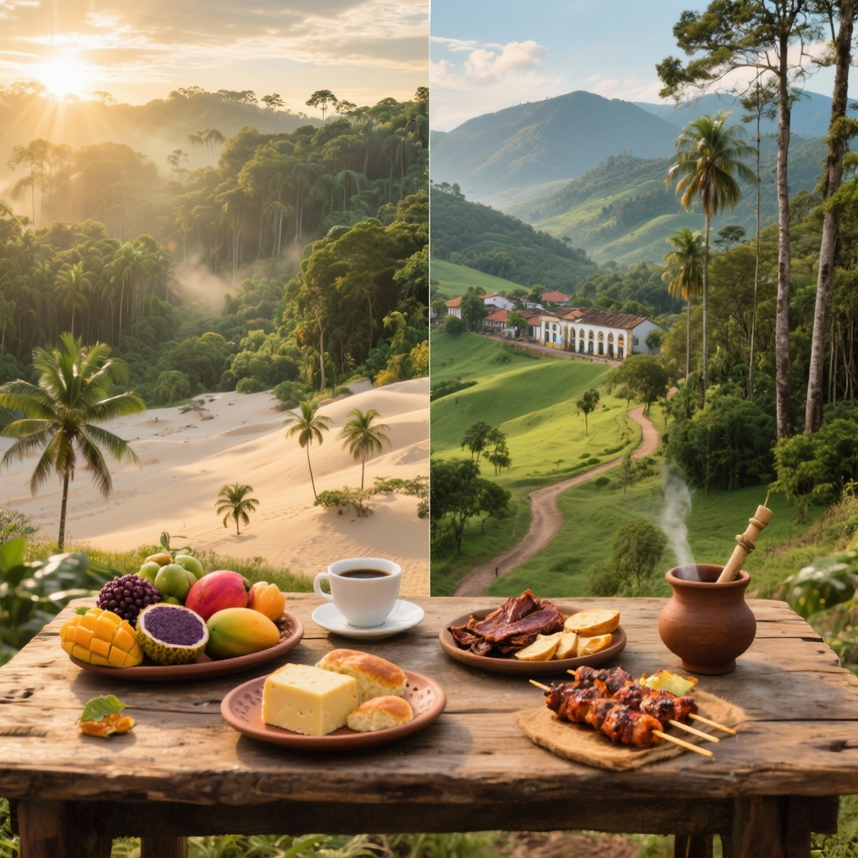 Roteiro Sensorial pelo Brasil: climas, sabores e trilhas por região